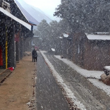 पहाडी तथा हिमाली भू–भागका हल्का हिमपातको सम्भावना